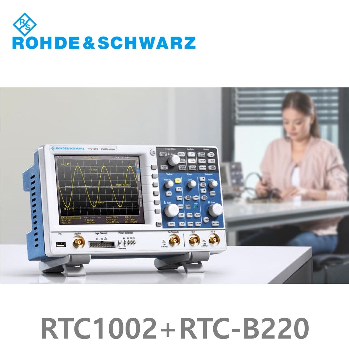 로데슈바르즈 RTC1002+RTC-B220 오실로스코프 2채널 70MHz/ 2Gs/ 2Mpts/ 디지털8채널
