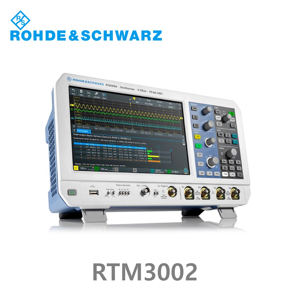 로데슈바르즈 RTM3002 오실로스코프 2채널 100MHz/ 5Gs/ 80 Mpts/ 디지털16채널