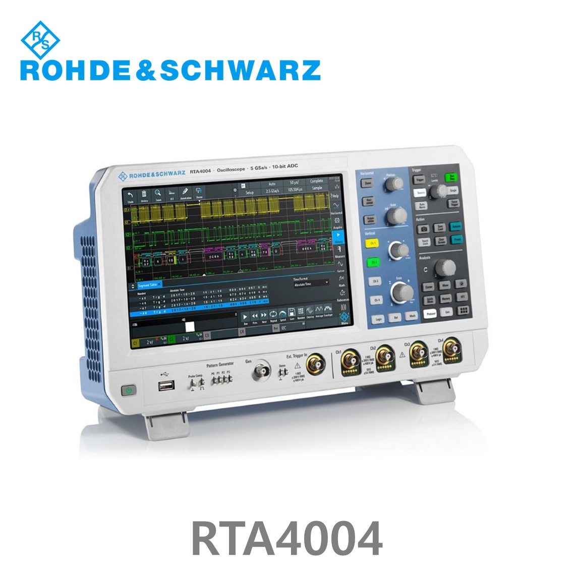 로데슈바르즈 RTA4004 오실로스코프 4채널 200MHz/ 5Gs/ 200Mpts/ 디지털16채널