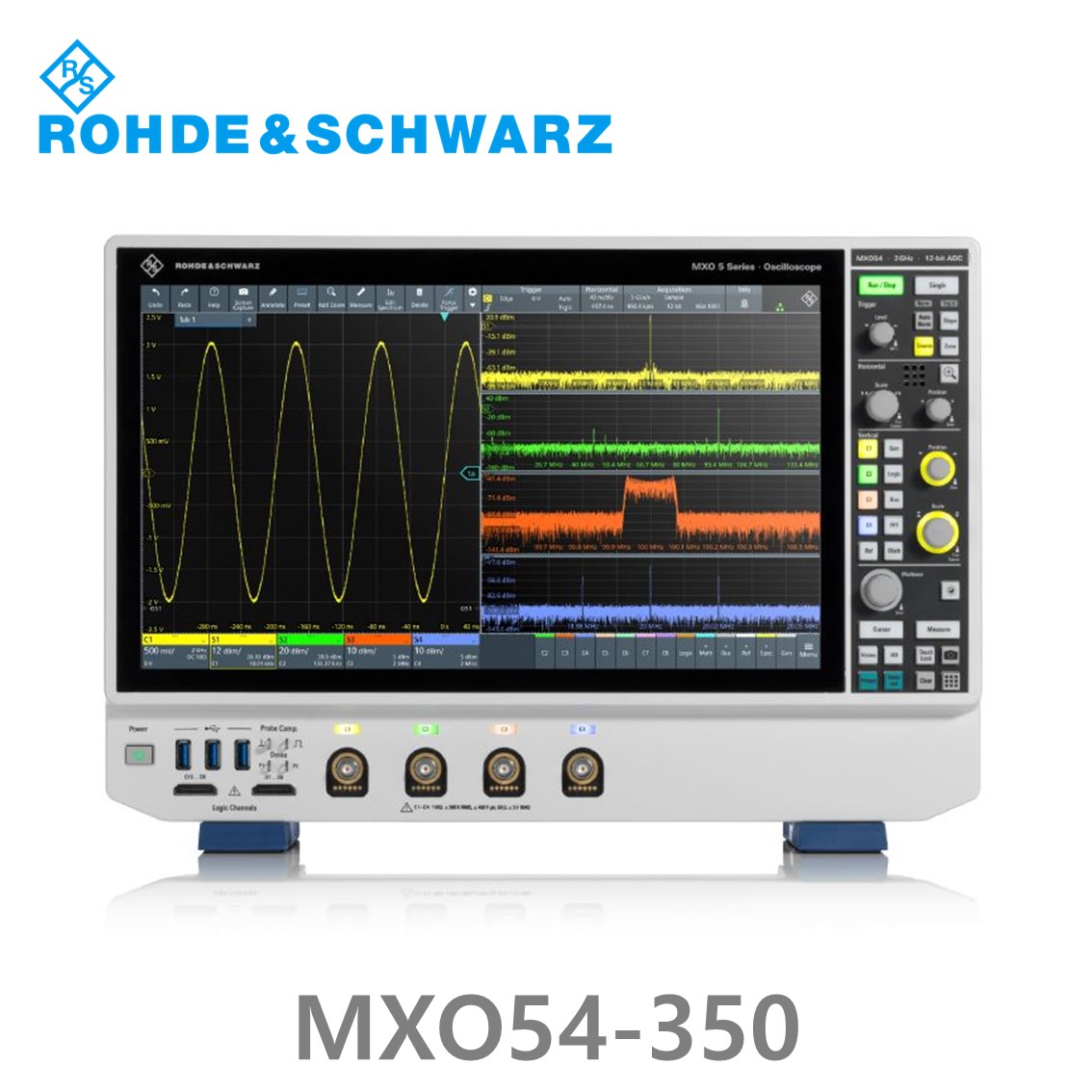 로데슈바르즈 MXO54-350 오실로스코프 4채널 350MHz/ 5Gs/ 500Mpts/ 디지털16채널