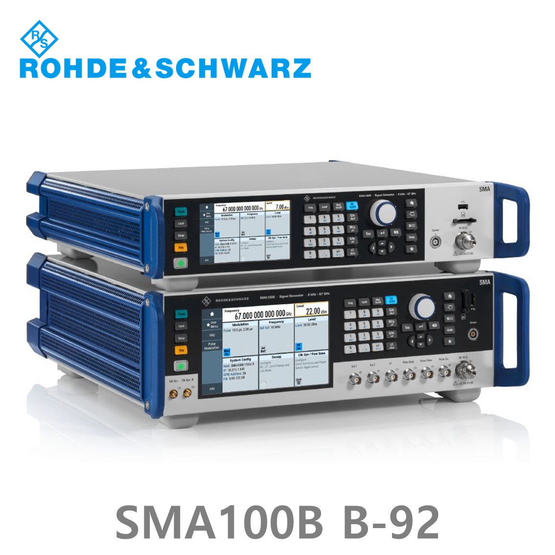 로데슈바르즈 SMA100B, SMAB-B92, 8 kHz~ 72GHz, –132 dBc, 30 dBm, 마이크로웨이브 신호발생기