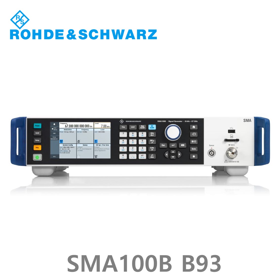 로데슈바르즈 SMA100B SMAB-B93 8kHz~72GHz/–132 dBc, 30 dBm, 마이크로웨이브 신호발생기