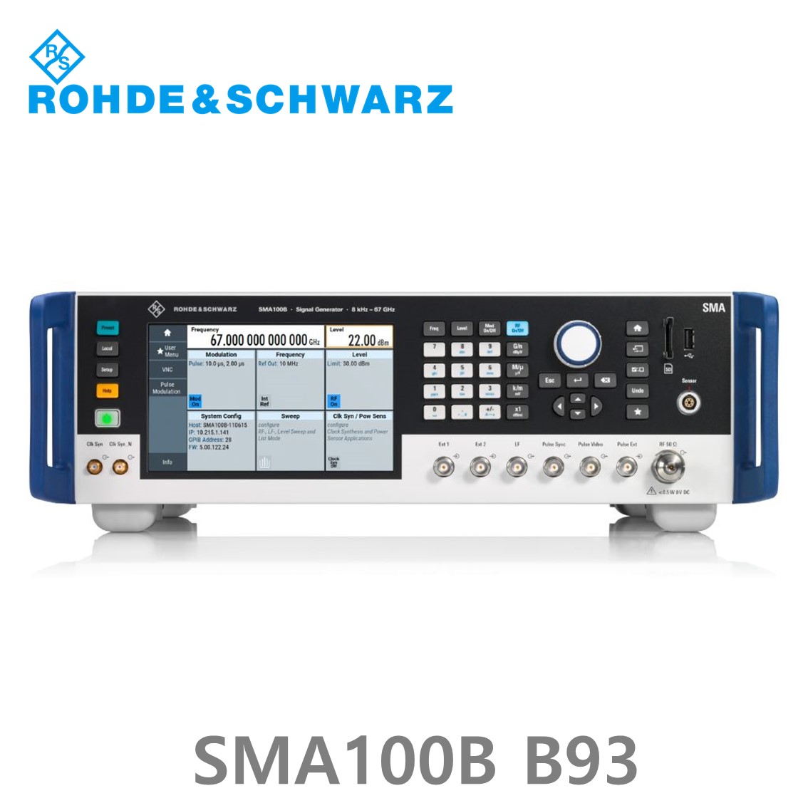 로데슈바르즈 SMA100B SMAB-B93 8kHz~72GHz/–132 dBc, 30 dBm, 마이크로웨이브 신호발생기