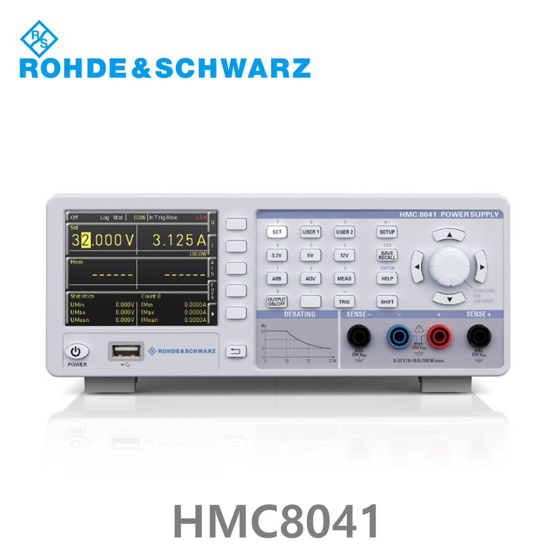 로데슈바르즈 HMC8041 1채널/100W/0V~32V/10A DC파워서플라이 (3593.1006.02)