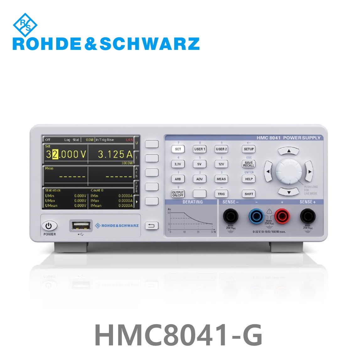 로데슈바르즈 HMC8041-G 1채널/100W/0V~32V/10A DC파워서플라이 (3593.1012.02)