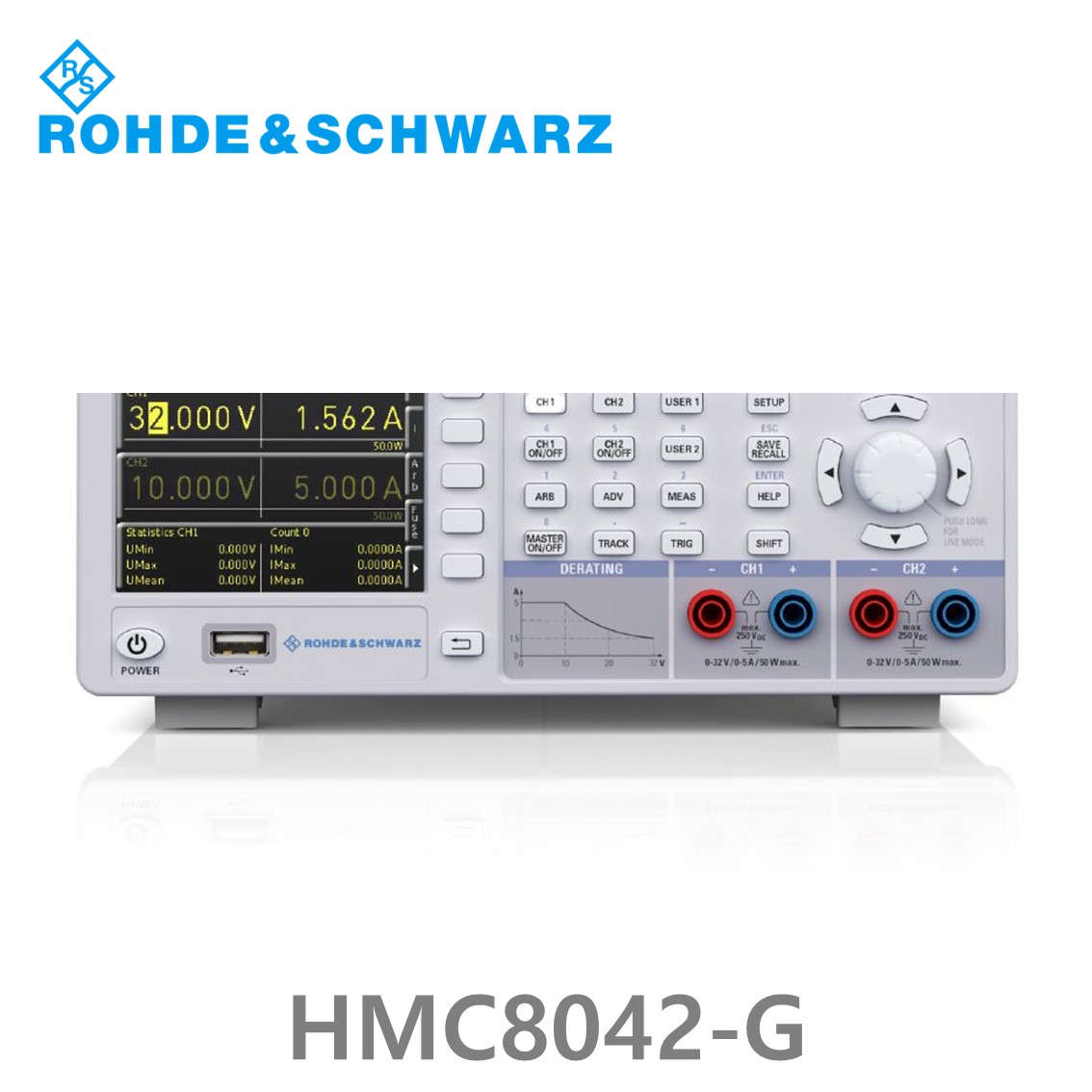 로데슈바르즈 HMC8042-G 2채널/100W/0V~32V/5A DC파워서플라이 (3593.1035.02)