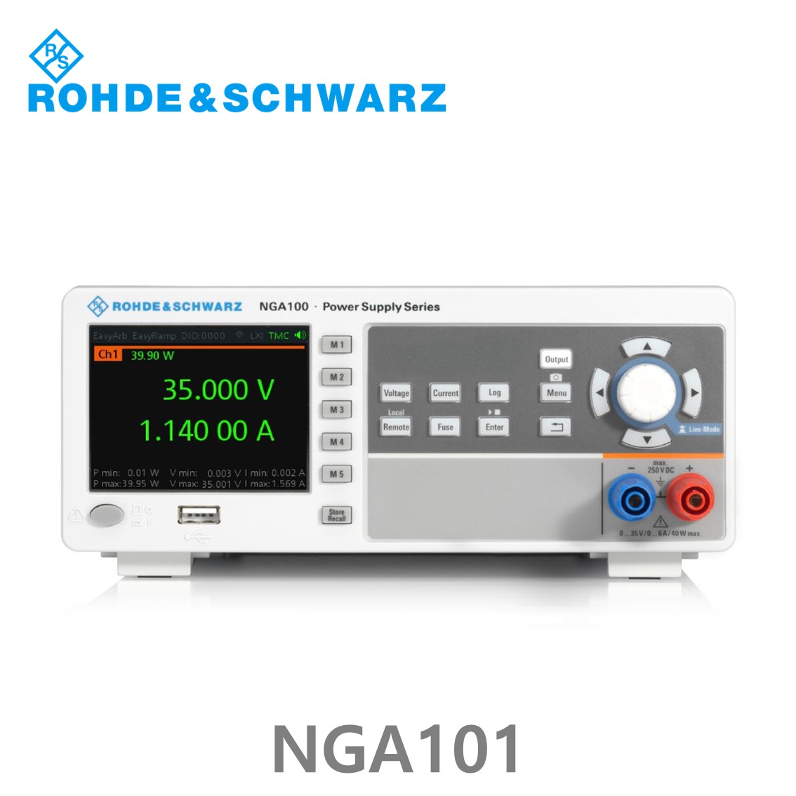 로데슈바르즈 NGA101 1채널/40W/0V~35V/0A~6A DC파워서플라이 (5601.8002.02)