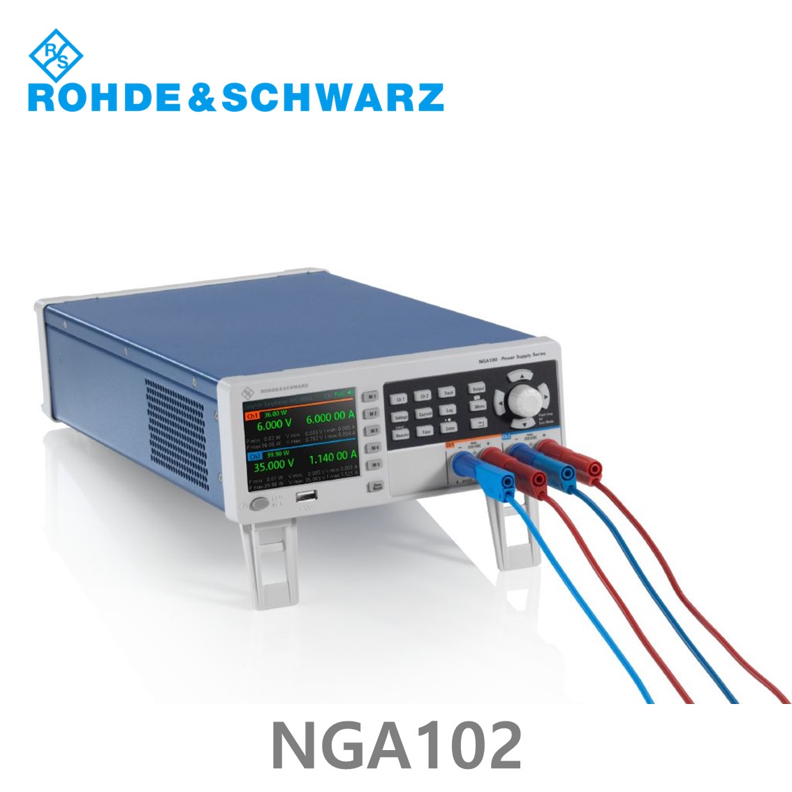 로데슈바르즈 NGA102 2채널/80W, 0V~35V, 0A~6A DC파워서플라이, DC전원공급기 (5601.8002.04)