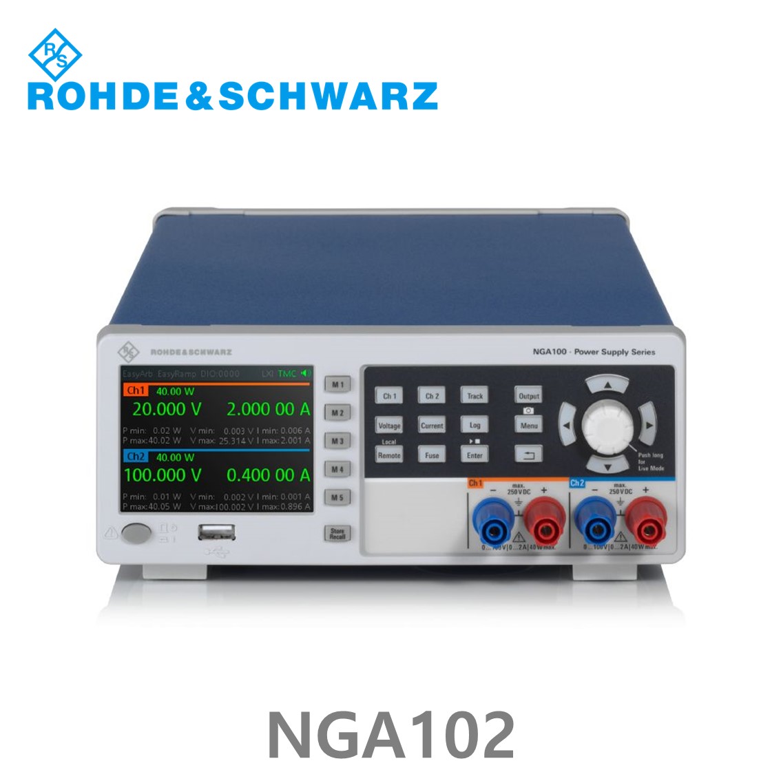 로데슈바르즈 NGA102 2채널/80W, 0V~35V, 0A~6A DC파워서플라이, DC전원공급기 (5601.8002.04)