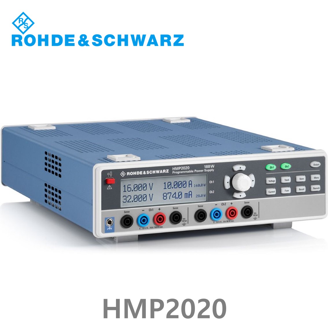 로데슈바르즈 HMP2020 2채널/188W/0V~32V, 1CH: 10A, 채널2: 5A DC파워서플라이 (3629.6718.02)
