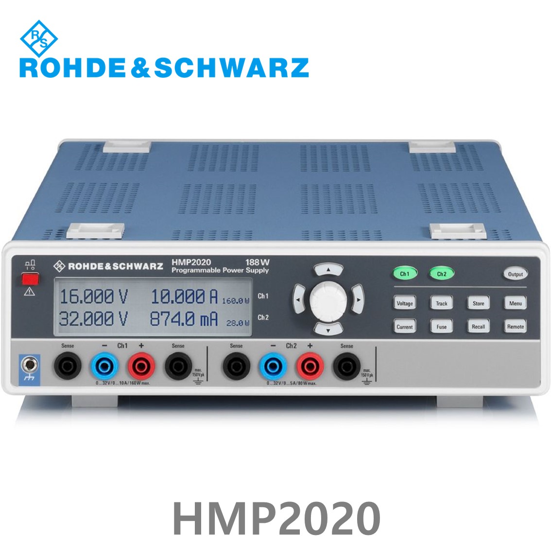 로데슈바르즈 HMP2020 2채널/188W/0V~32V, 1CH: 10A, 채널2: 5A DC파워서플라이 (3629.6718.02)