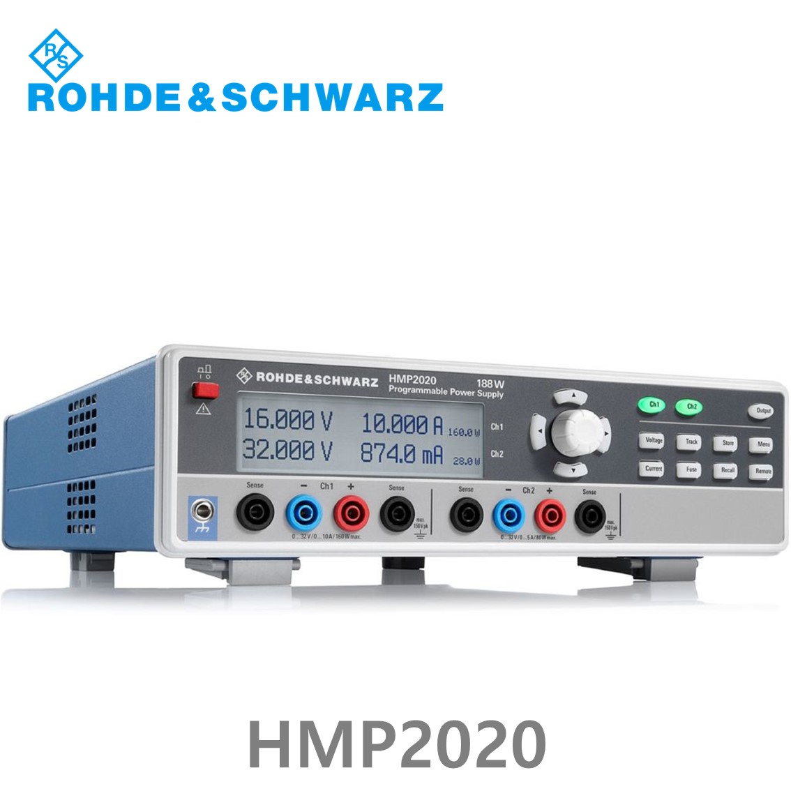 로데슈바르즈 HMP2020 2채널/188W/0V~32V, 1CH: 10A, 채널2: 5A DC파워서플라이 (3629.6718.02)