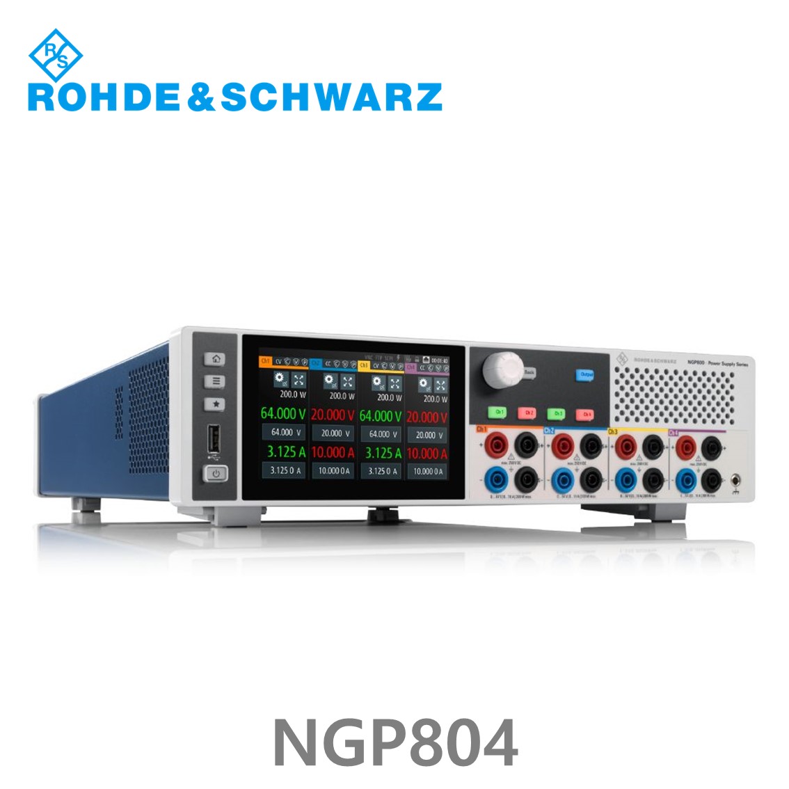 로데슈바르즈 NGP804 4채널/800W/0V~32V, 0A~20A DC파워서플라이, DC전원공급기 (5601.4007.02)