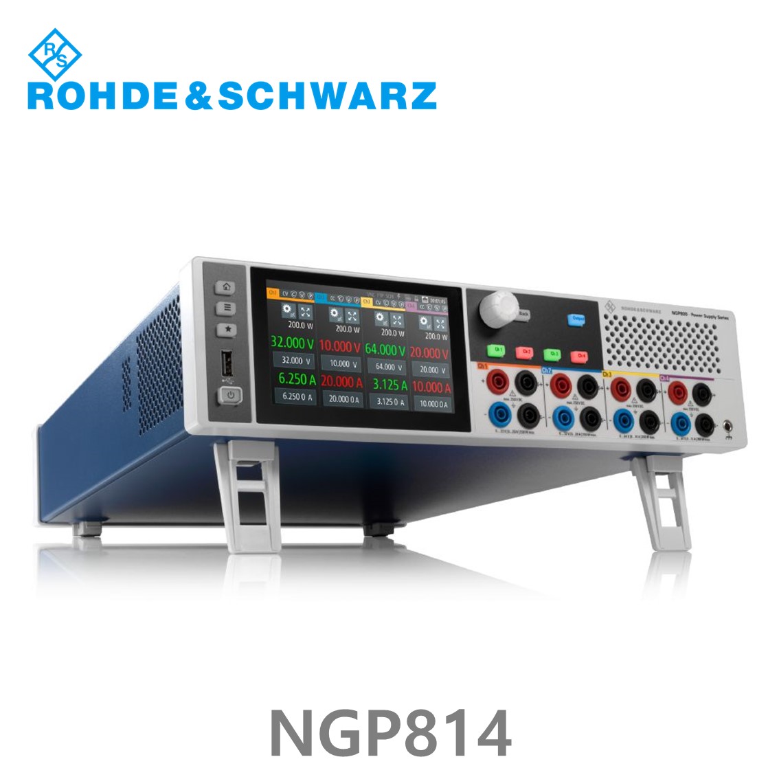 로데슈바르즈 NGP814 4채널/800W/32V~64V, 10A~20A DC파워서플라이, DC전원공급기 (5601.4007.04)