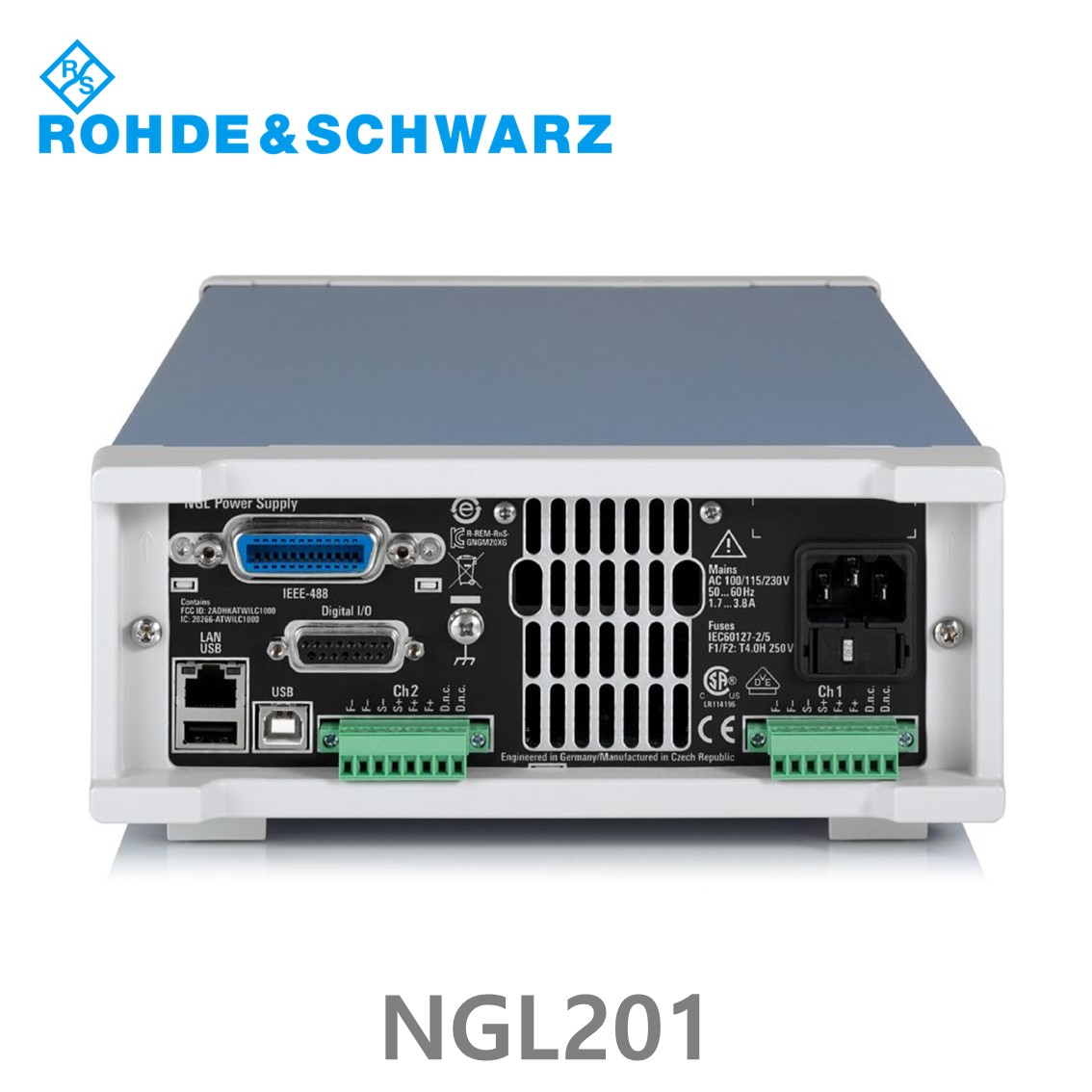로데슈바르즈 NGL201 1채널/60W/0V~20V, ≤6V :0A~6A, >6V:0A~3 A DC파워서플라이 (3638.3376.02)
