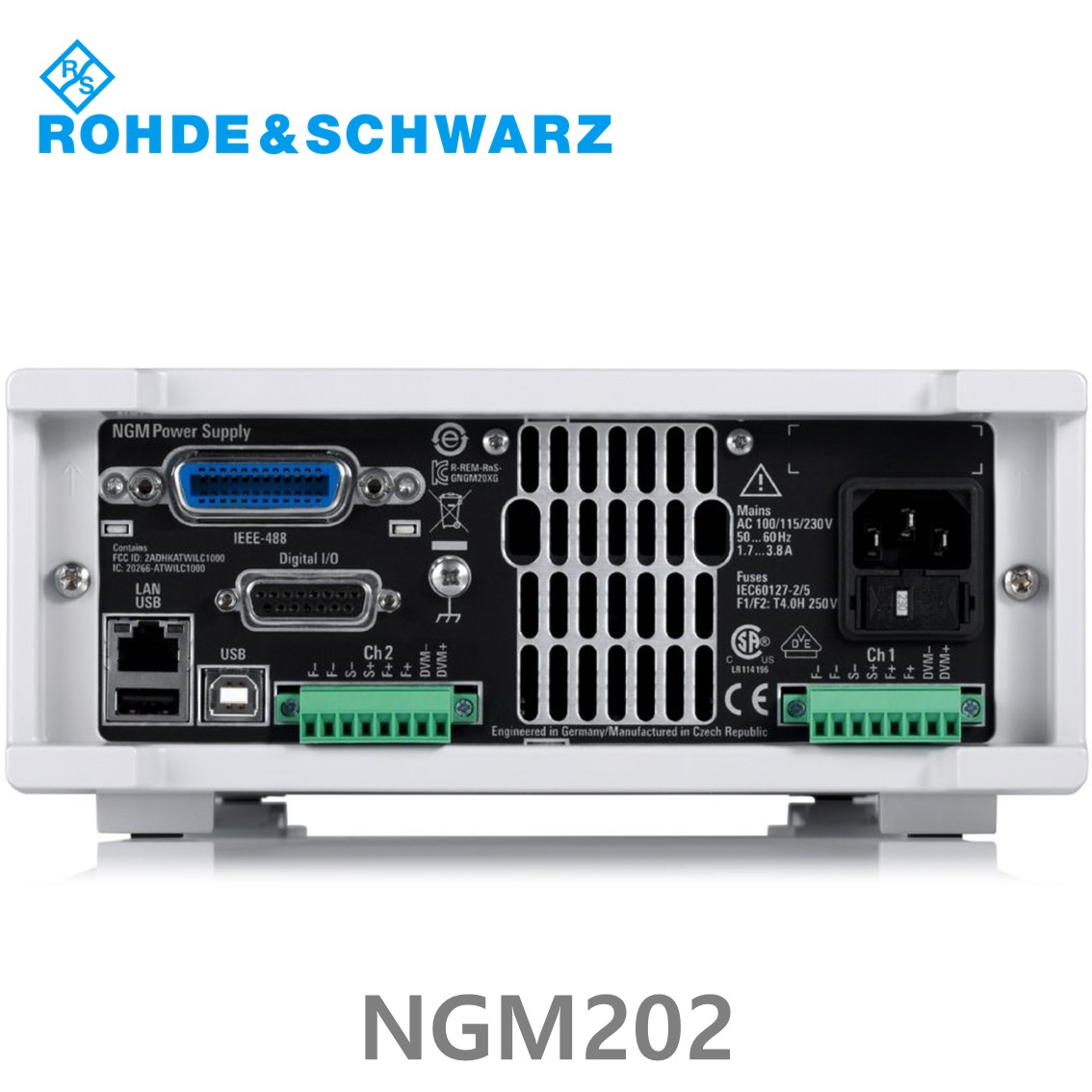 로데슈바르즈 NGM202 2채널/120W/0V~20V, ≤6V: 0A~6A, >6V:0A~3A, DC파워서플라이, DC전원공급기 (3638.4472.03)