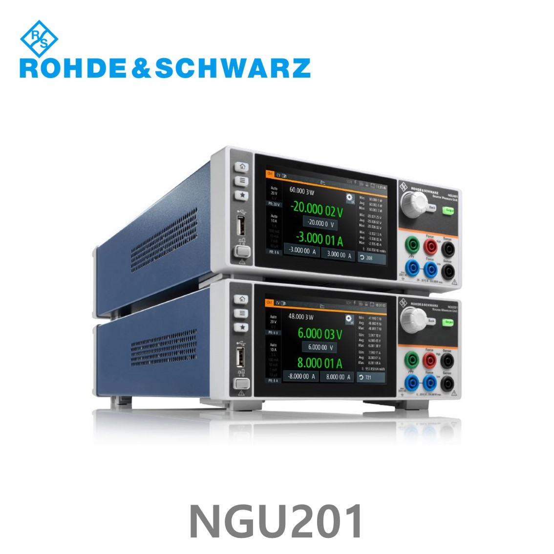 로데슈바르즈 NGU201 1채널/60W/0V~20, V≤ 6V:8A, > 6V:3A DC파워서플라이, 소스측정기 (3639.3763.02)