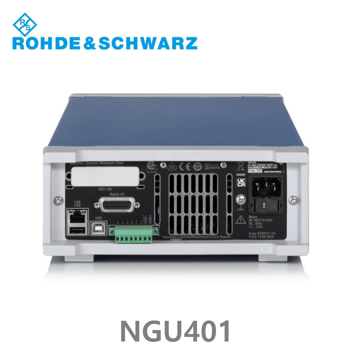 로데슈바르즈 NGU401 1채널/60W/-20V~+20V/6V: ±8A > 6V: ±3A, DC파워서플라이, 소스측정기 (3639.3763.03)