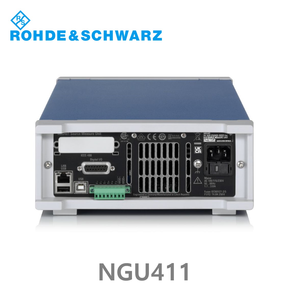 로데슈바르즈 NGU411 1채널/20W/-20V~+20V/출력전류10V이하: ±2A >10V: ±1A, DC파워서플라이, 소스측정기 (3639.3763.04)
