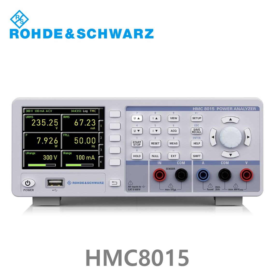 로데슈바르즈 HMC8015 AC/DC 부하 및 대기 전류 특성 분석용 초소형 전력분석기 (3593.8646.02)