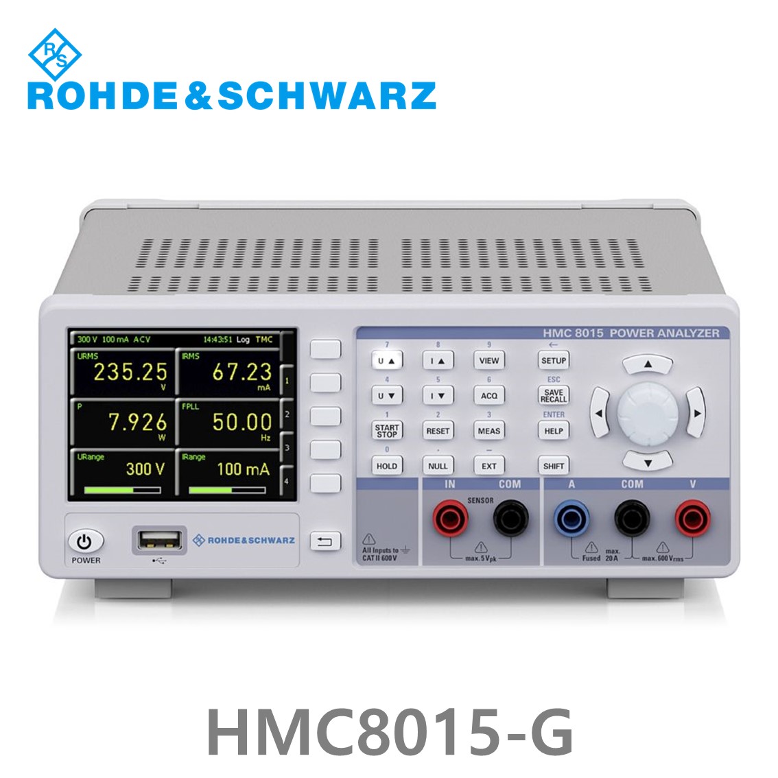 로데슈바르즈 HMC8015-G, AC/DC Power analyzer, IEEE-488 (GPIB) 포함 초소형 전력분석기 (3593.8875.02)