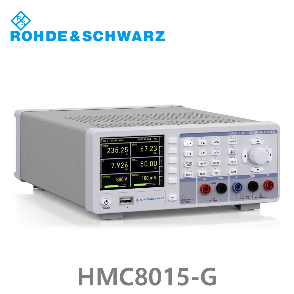 로데슈바르즈 HMC8015-G, AC/DC Power analyzer, IEEE-488 (GPIB) 포함 초소형 전력분석기 (3593.8875.02)