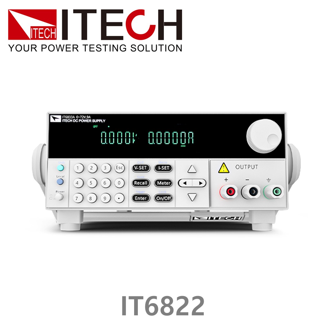 ITECH IT6822 DC파워서플라이 0-32V, 0-3A, 96W 리니어 DC전원공급기 ( RS232, USB 옵션 )