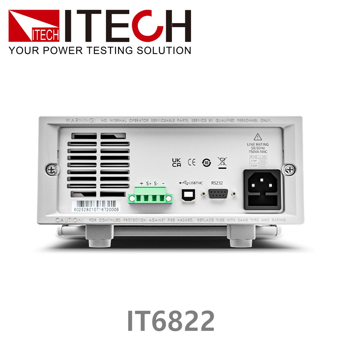 ITECH IT6822 DC파워서플라이 0-32V, 0-3A, 96W 리니어 DC전원공급기 ( RS232, USB 옵션 )