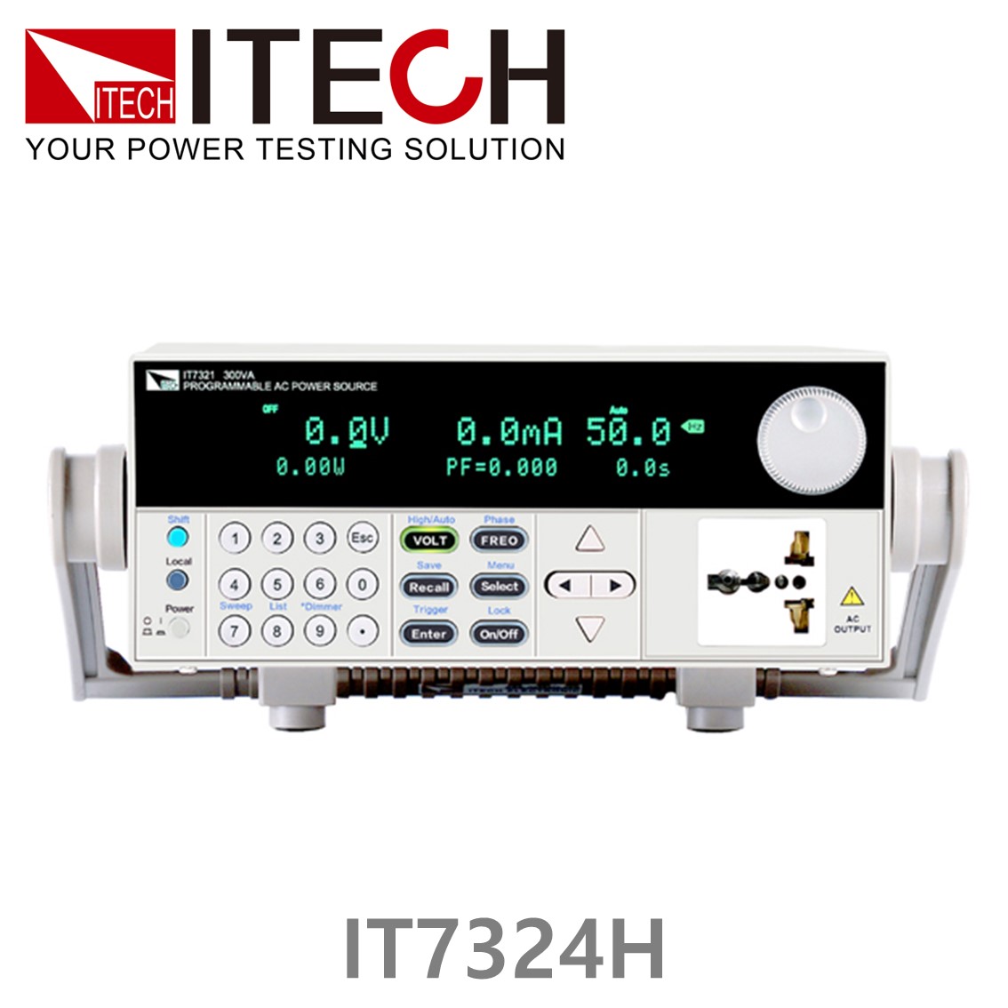 ITECH IT7324H 리니어 AC파워서플라이 250V, 500V - 6A, 3A - 1500VA (단상) (3U)