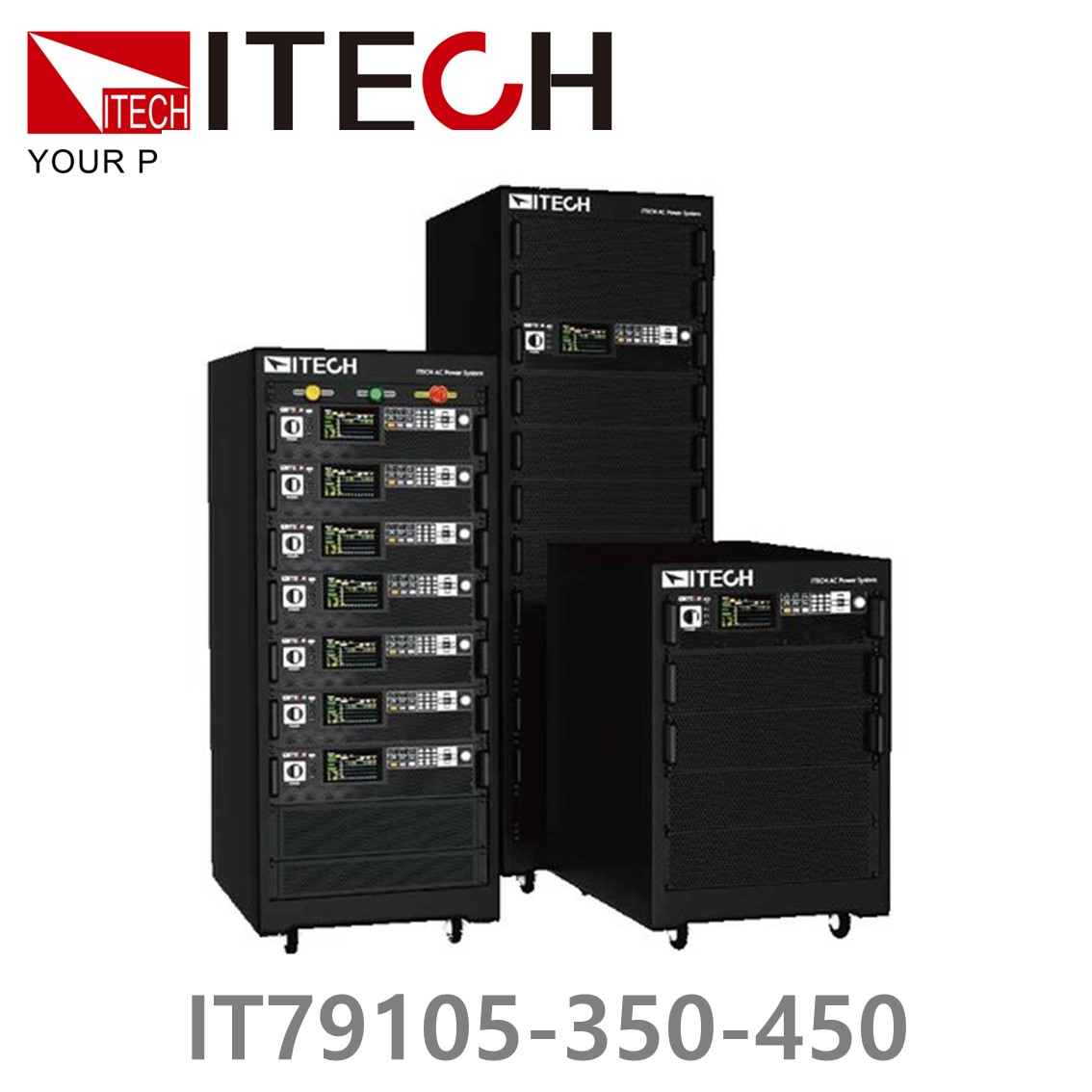 ITECH IT79105-350-450 회생 AC그리드 시뮬레이터 350V, 630A, 105KVA, 단상, 3상 (27U)