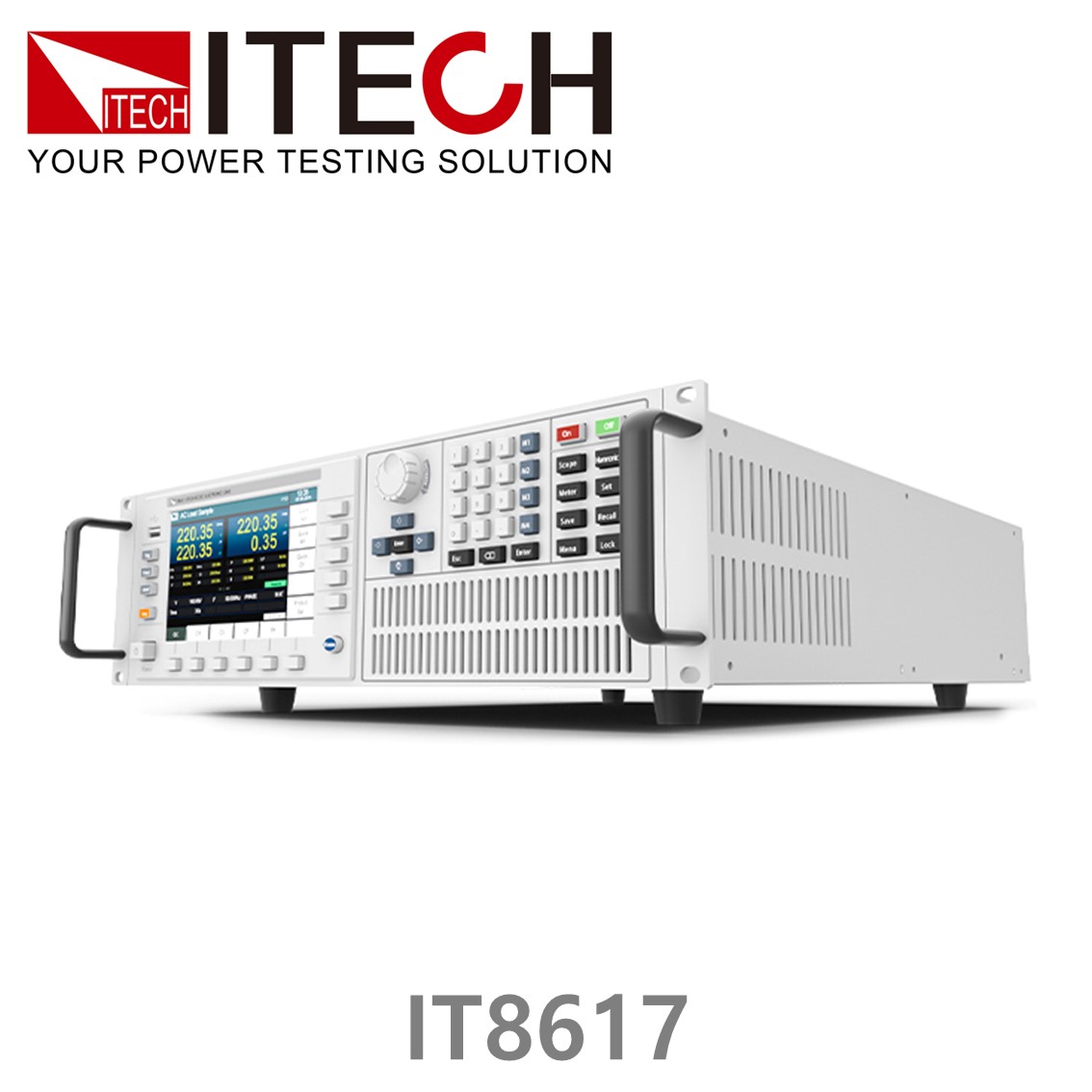 ITECH IT8617 AC, DC전자로드 50~420Vrms, 0~60Arms, 5400VA, 단상, 3상 DC전자부하 15U
