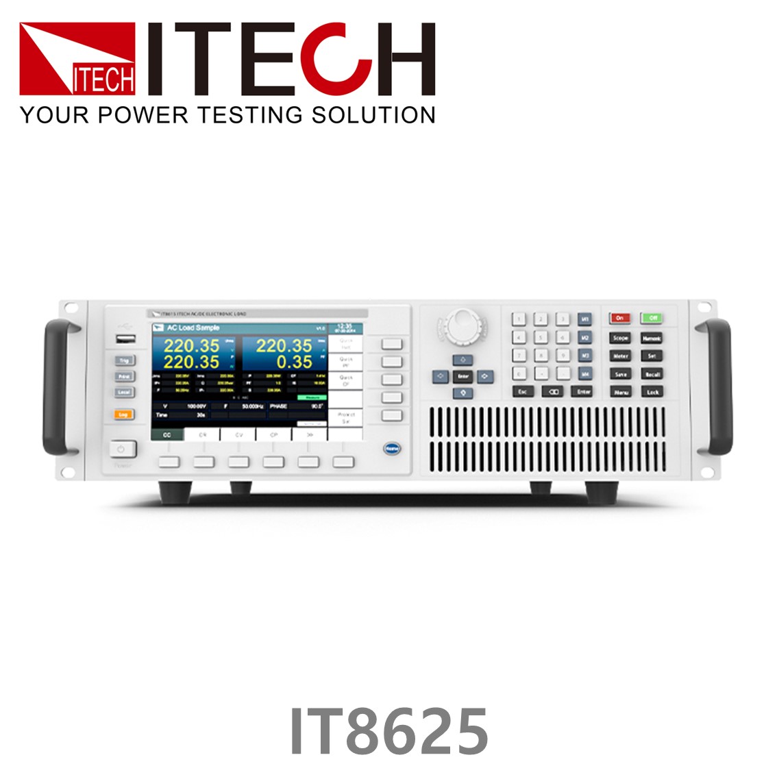 ITECH IT8625 AC,DC전자로드 50-420V, 100A, 9000VA DC전자부하 27U