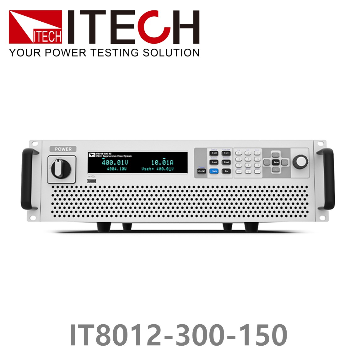 ITECH IT8012-300-150 회생형 DC전자로드 300V, 150A, 12kW (3U) DC전자부하