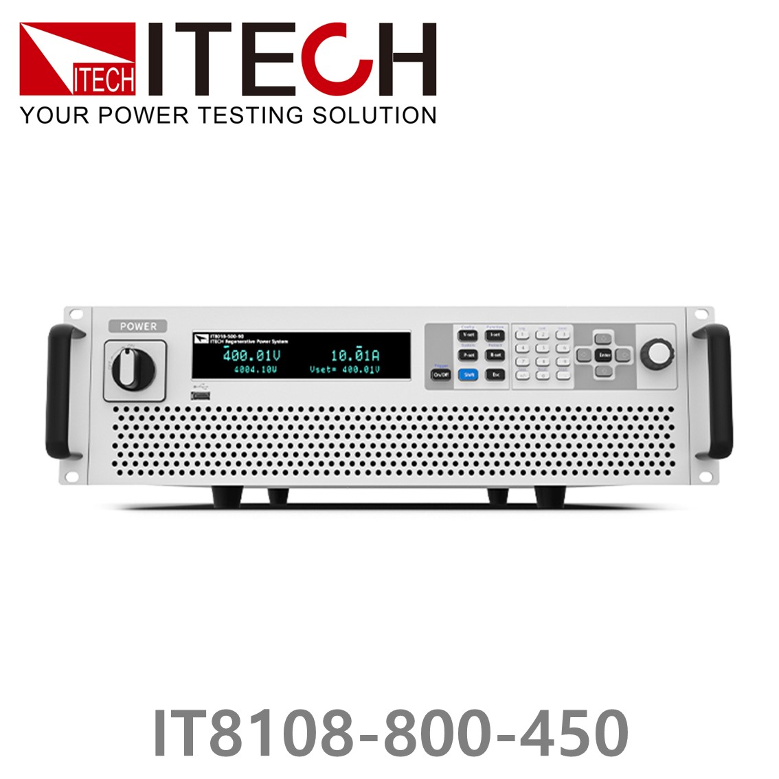 ITECH IT8108-800-450 회생형 DC전자로드 800V, 450A, 108kW (27U) DC전자부하
