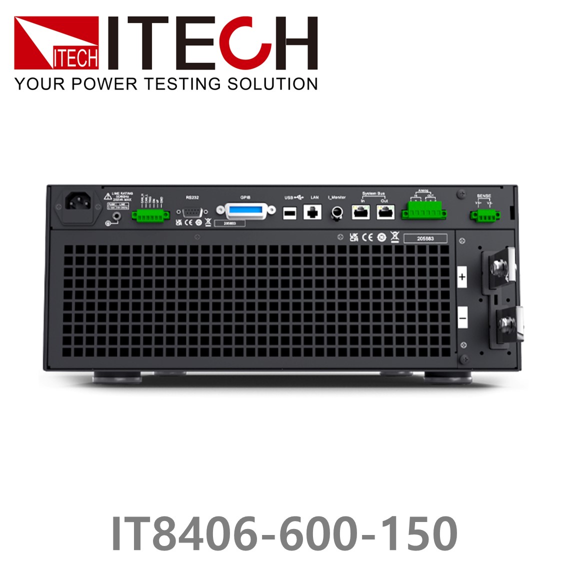 ITECH IT8406-600-150 고성능 DC전자로드 600V, 150A, 6kW (4U) DC전자부하