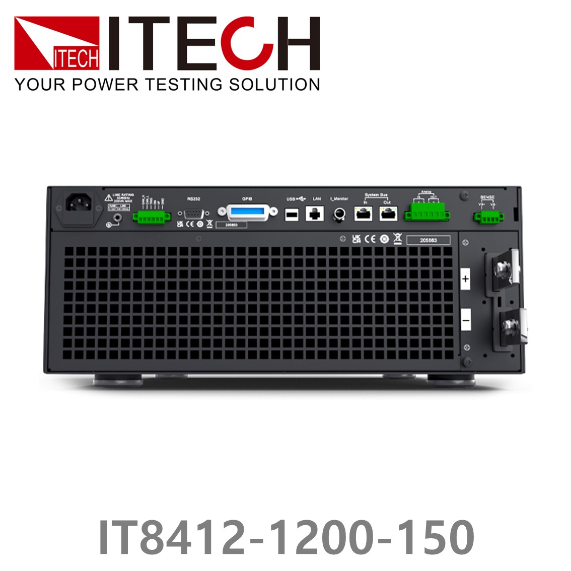 ITECH IT8412-1200-150 고성능 DC전자로드 1200V, 150A, 12kW (8U) DC전자부하