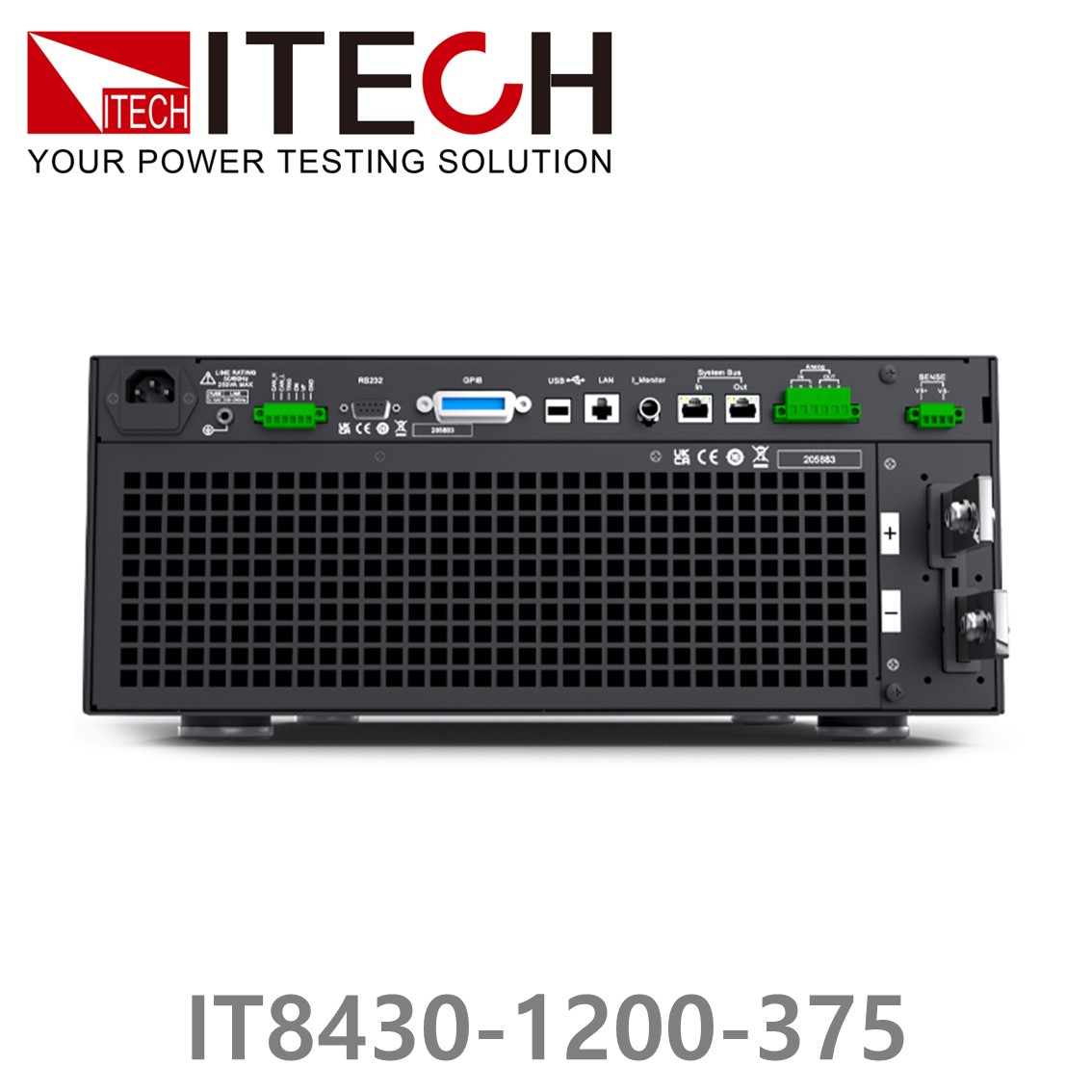 ITECH IT8430-1200-375 DC전자로드 1200V, 375A, 30kW (27U) DC전자부하