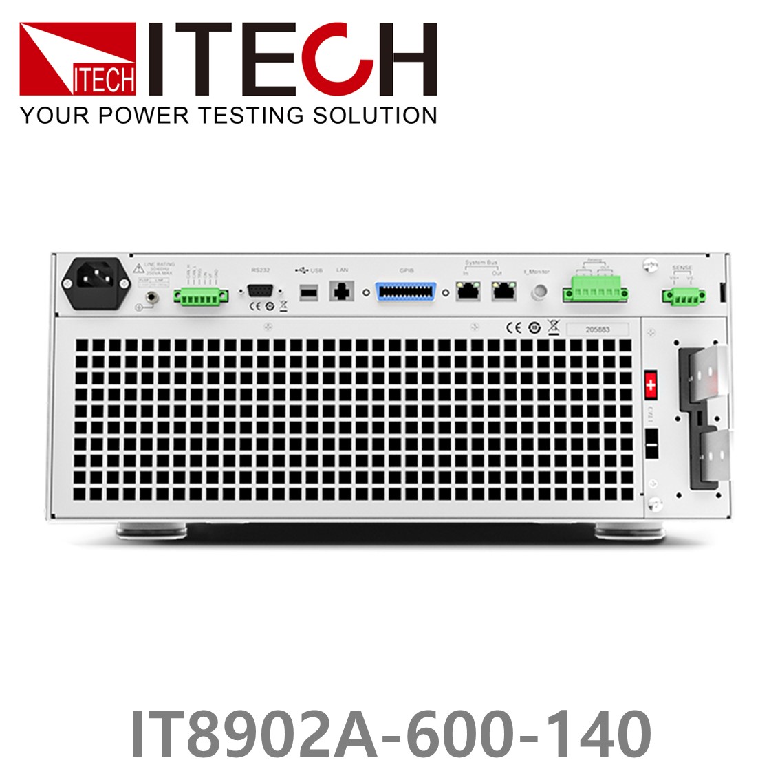 ITECH IT8902A-600-140 DC전자로드 600V, 140A, 2kW, 4U