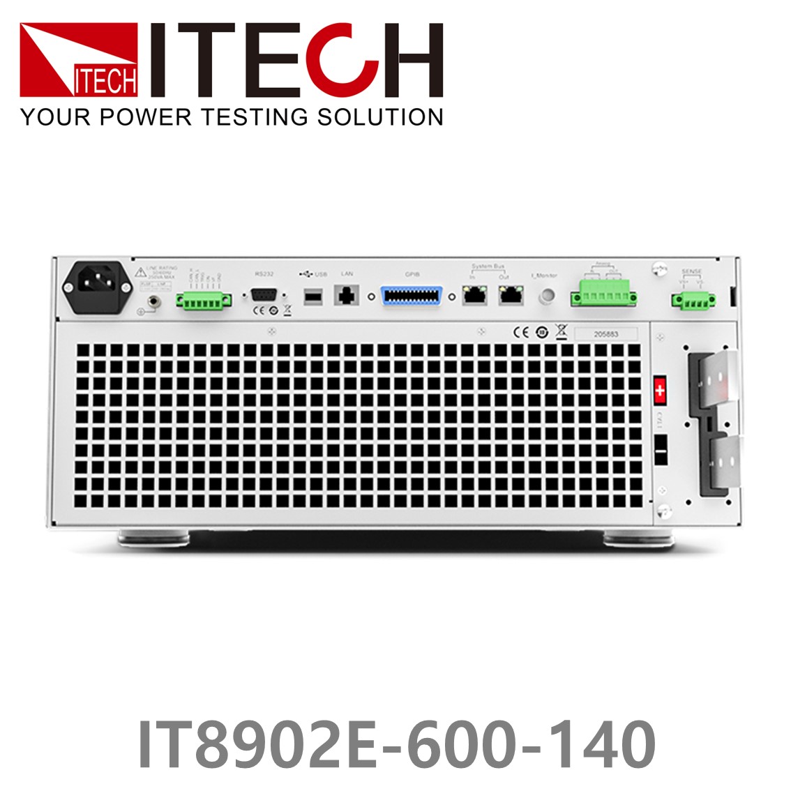 ITECH IT8902E-600-140 DC전자로드 600V, 140A, 2kW, 4U