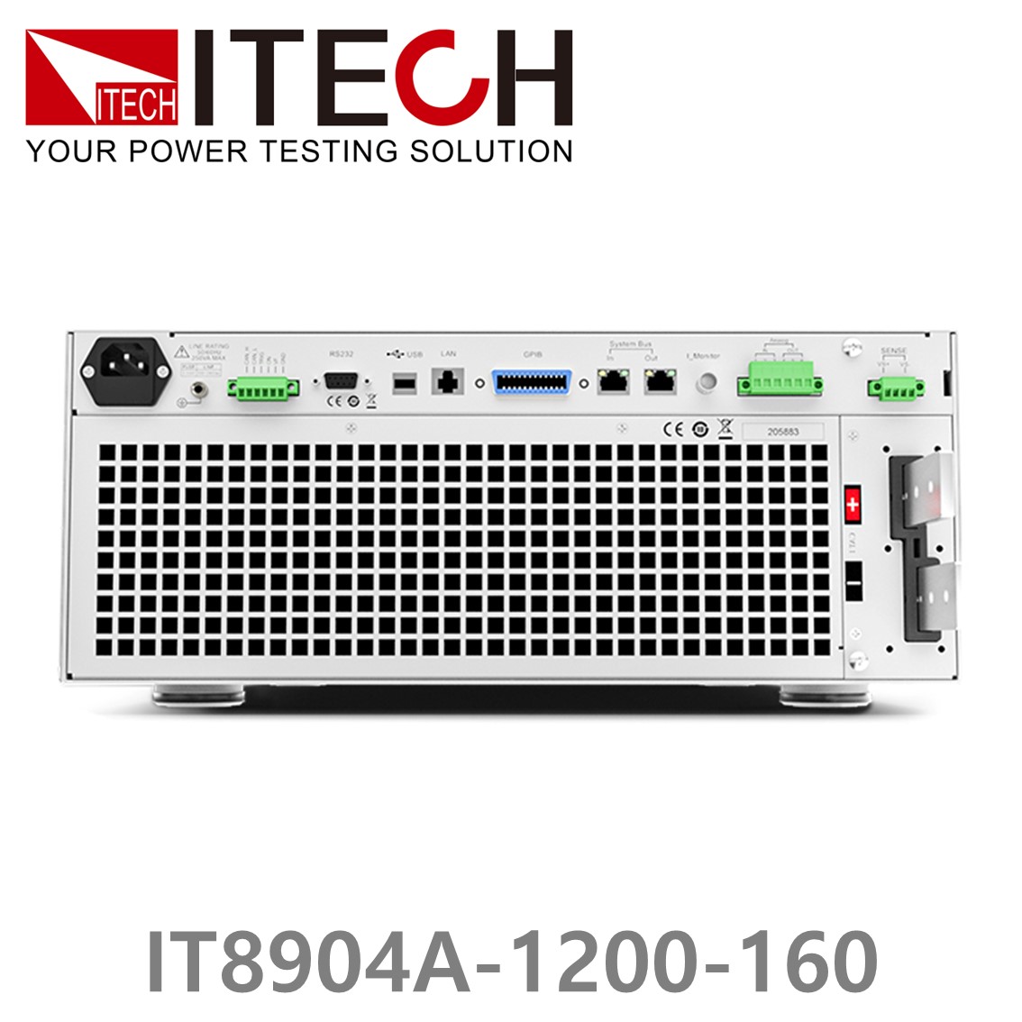 ITECH IT8904A-1200-160 DC전자로드 1200V, 160A, 4kW, 4U