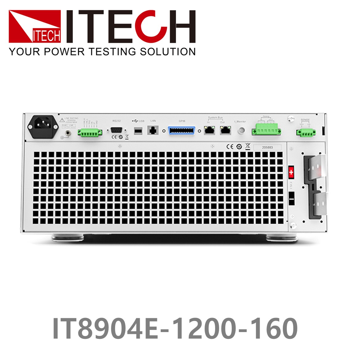 ITECH IT8904E-1200-160 DC전자로드 1200V, 160A, 4kW, 4U