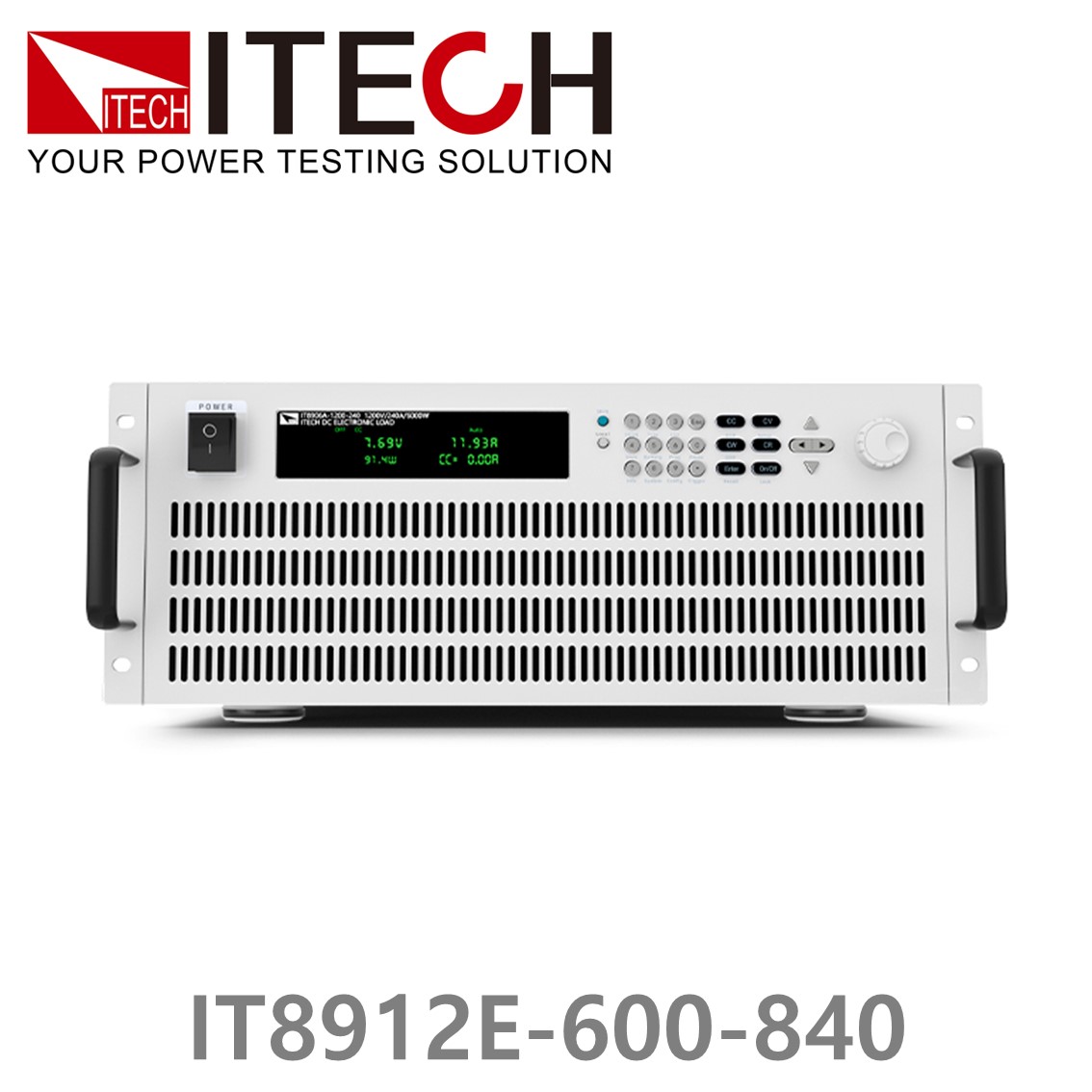 ITECH IT8912E-600-840 DC전자로드 600V, 840A, 12kW, 8U