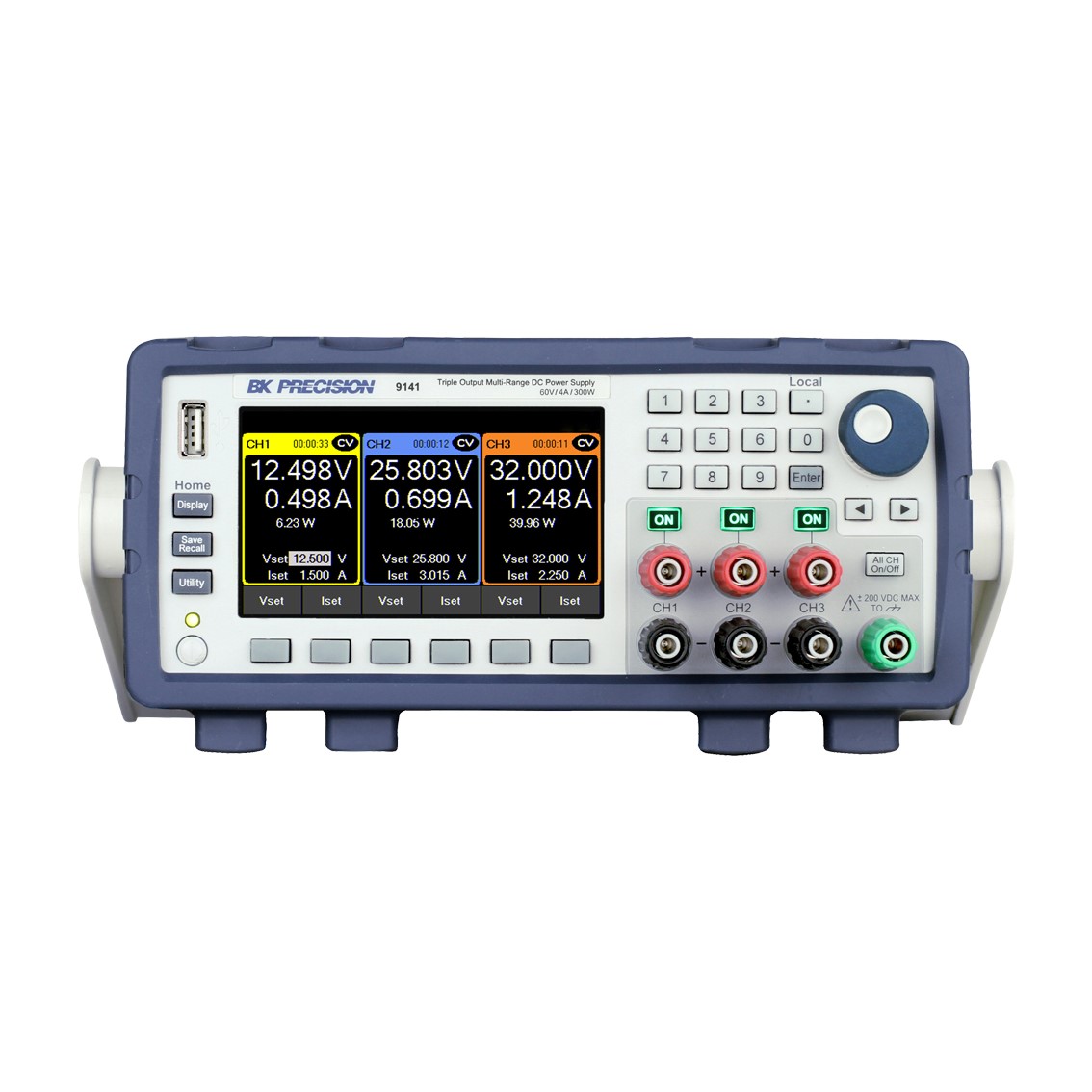 BK PRECISION 9141-GPIB DC파워서플라이 60V/4A/300W 3채널 DC전원공급장치