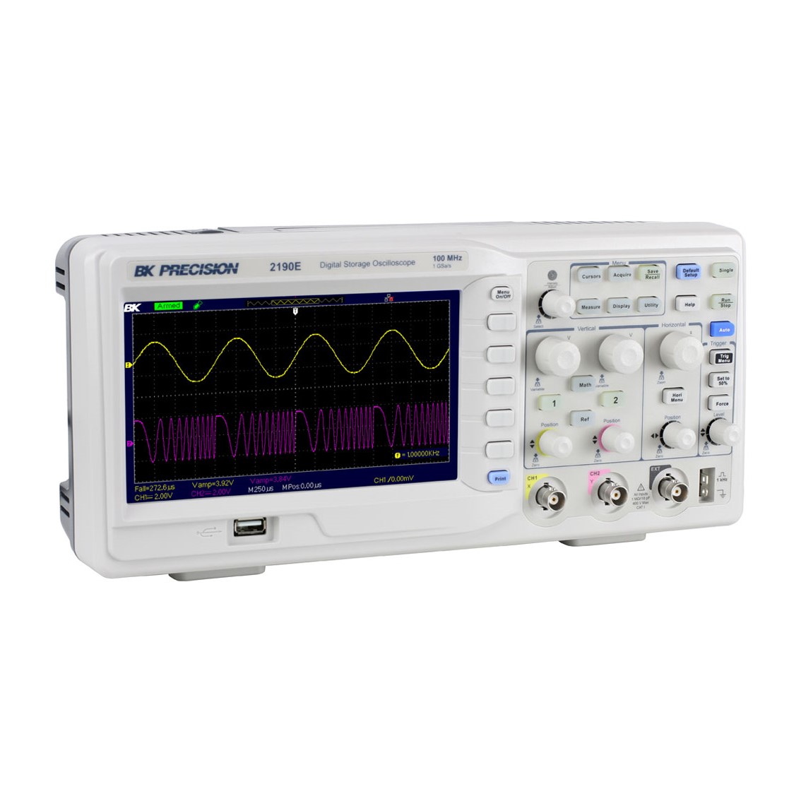 BK PRECISION 2190E 2채널 오실로스코프 100MHz/1GSa