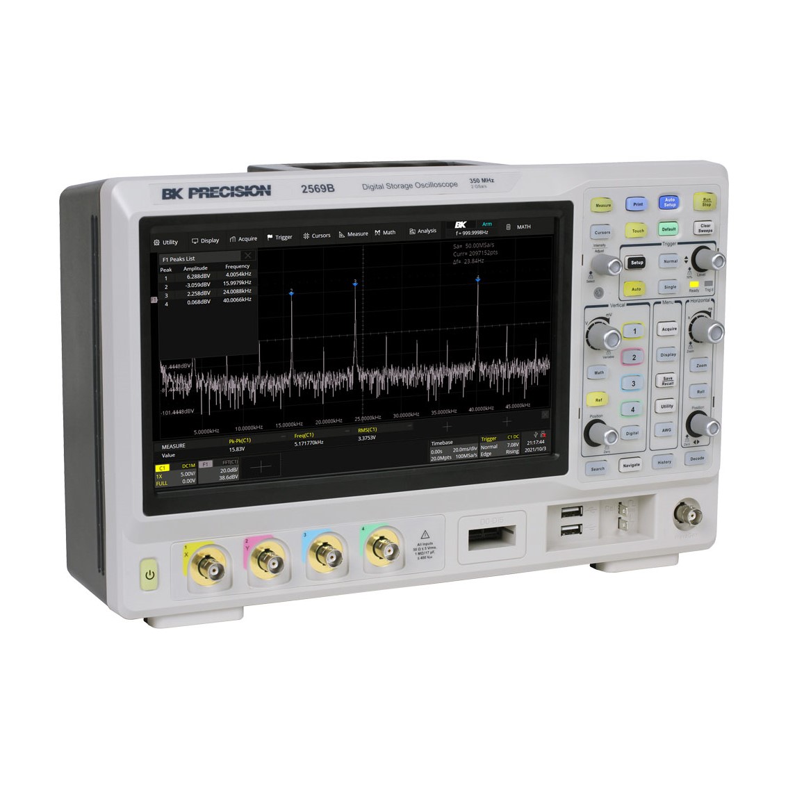 BK PRECISION 2567B 4채널/200MHz/2GSa 오실로스코프