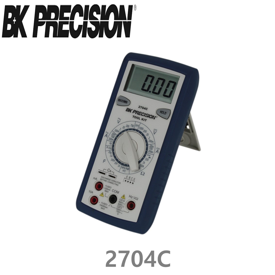 BK PRECISION 2704C 휴대용 디지탈 멀티미터 (트랜지스터 테스트 포함) (DC ~1000V/AC ~750V)