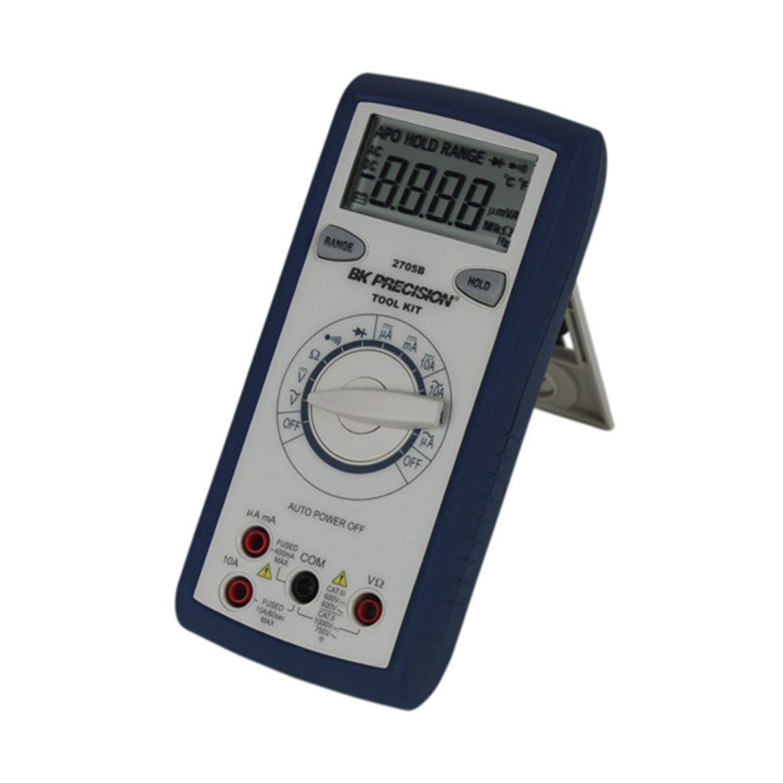 BK PRECISION 2705B 휴대용 디지탈 멀티미터 자동 범위 지정 DC ~1000V/AC ~750V