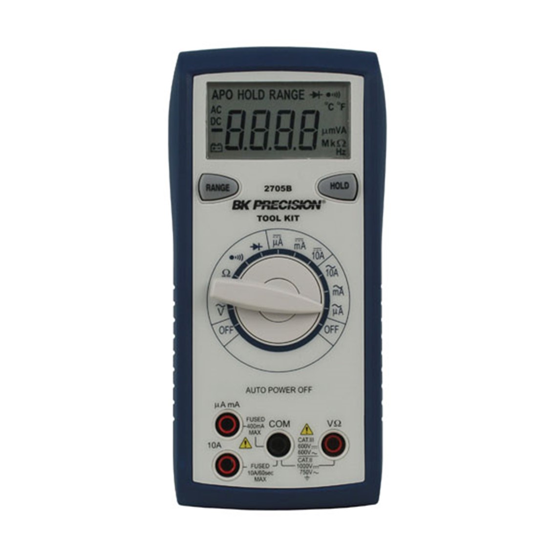 BK PRECISION 2705B 휴대용 디지탈 멀티미터 자동 범위 지정 DC ~1000V/AC ~750V