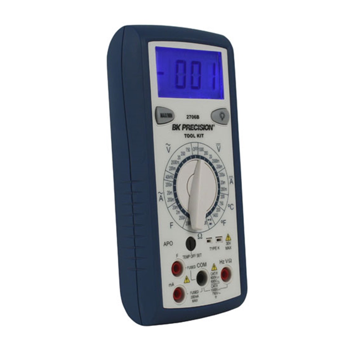 BK PRECISION 2706B 휴대용 디지탈 멀티미터 (온도측정 수동 범위 지정)