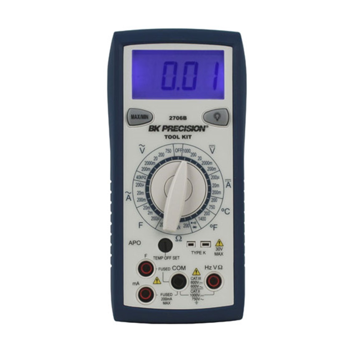 BK PRECISION 2706B 휴대용 디지탈 멀티미터 (온도측정 수동 범위 지정)